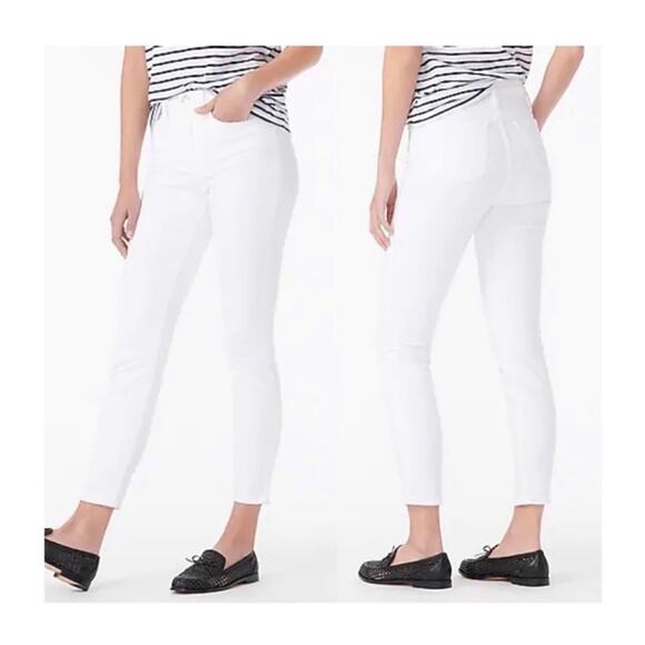 J. Crew Lookout High Rise Toothpick Jean in White - Picture 1 of 9